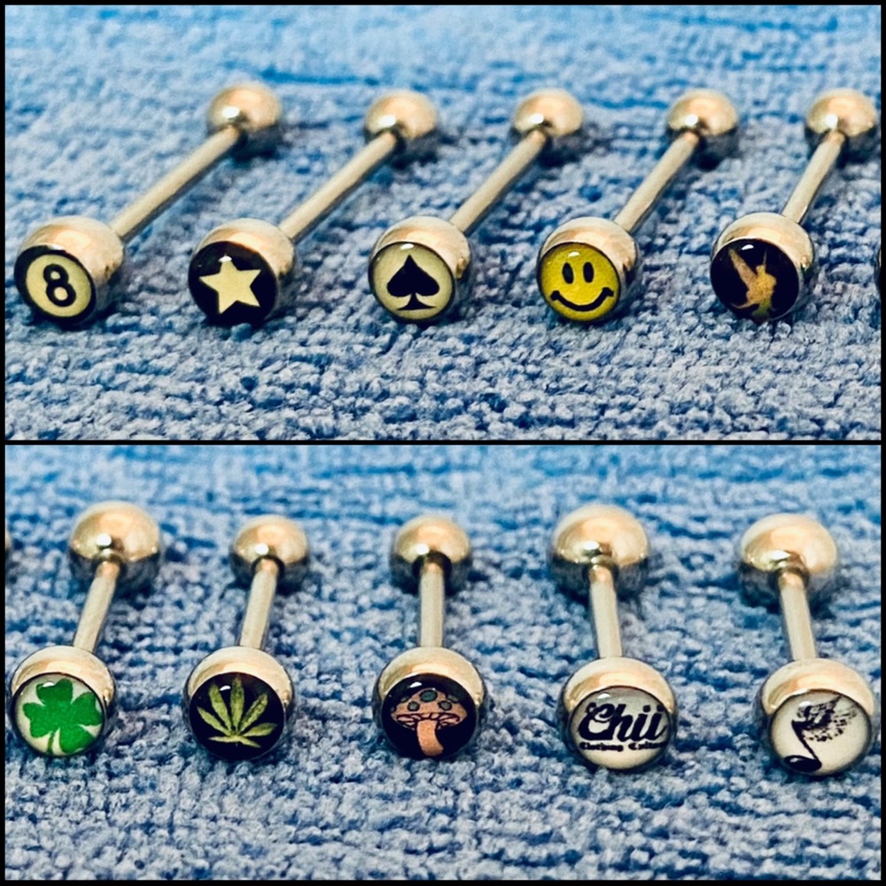 🌳 4/$20 Set of 10 Tongue Rings